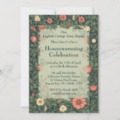 English Cottage William Morris Styled Housewarming Kaart (Voorkant)
