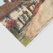 English Country Road Tissue Paper Tissuepapier (Detail)