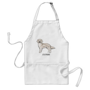 English Cream Golden Retriever Dog en aangepaste n Standaard Schort