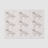 English Cream Golden Retriever Dog Print Patroon Tissuepapier (Voorkant)
