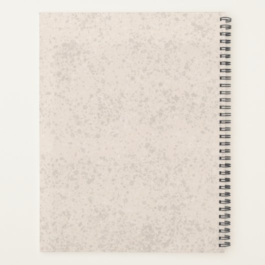 English Cream Labrador Retriever Lab Aangepaste te Planner (Achterkant)