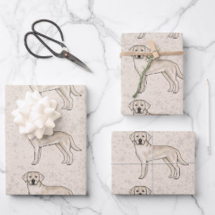 English Cream Labrador Retriever Lab Hondenpatroon Inpakpapier Vel
