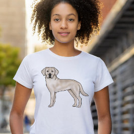 English Cream Labrador Retriever Schattigee striph T-shirt