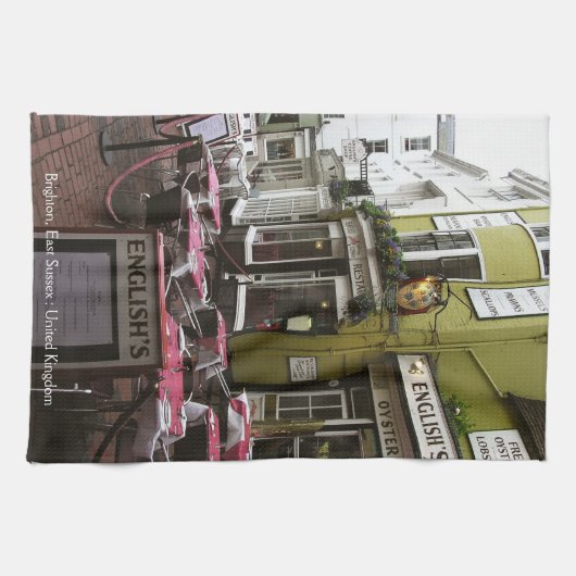 English Eatery Alley, Brighton (UK) Teatowel Theedoek (Horizontaal)
