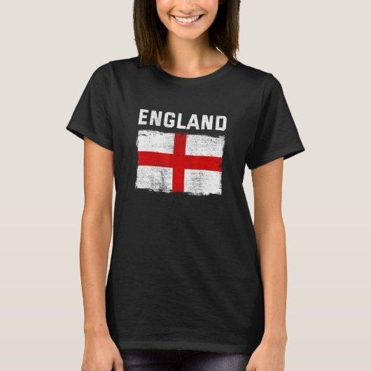 English Flag England St George Cross T-shirt (Voorkant)