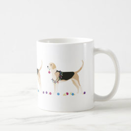 English Foxhound Silhouette kerstdesign Koffiemok