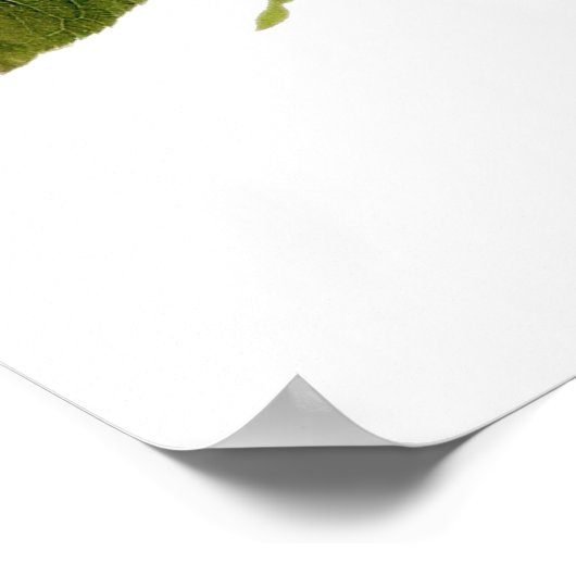 English Garden Botanical Rozen Weddenschap Welkoms Poster (Hoek)