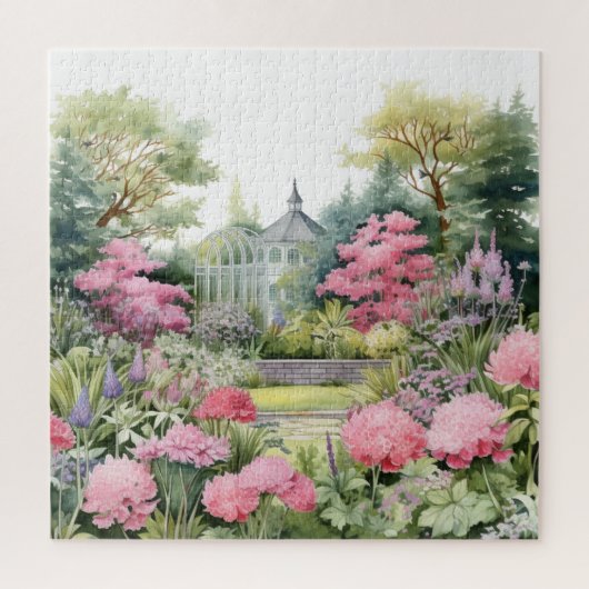 English Garden Landscape Legpuzzel (Verticaal)