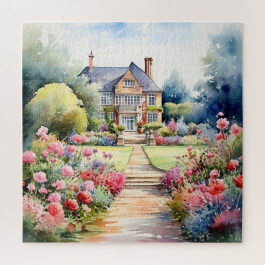 English Garden Landscape Legpuzzel (Verticaal)