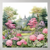 English Garden Landscape Poster (Voorkant)