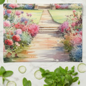 English Garden Landscape Theedoek (Gevouwen)