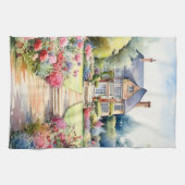 English Garden Landscape Theedoek (Horizontaal)