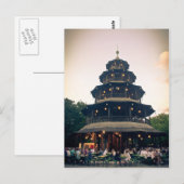 English Garden tower, Munchen Briefkaart (Voorkant / Achterkant)
