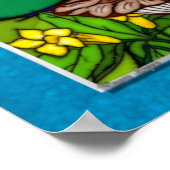 English Garden Whimsical Folk Art Poster (Hoek)