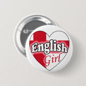 English Girl Ronde Button 5,7 Cm (Voorkant /achterkant)