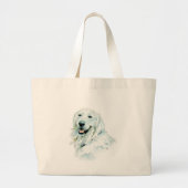 English Golden Retriever Bag Grote Tote Bag (Voorkant)