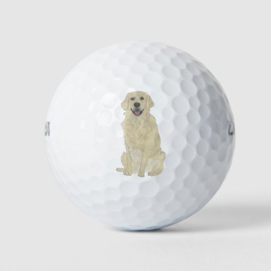 English Golden Retriever Dog Golfballen (Voorkant)