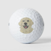 English Golden Retriever Dog Golfballen (Voorkant)