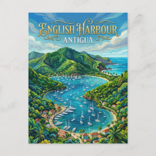 English Harbour Antigua en Barbuda Briefkaart
