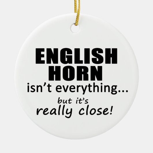 English Horn is niet alles Keramisch Ornament (Voorkant)