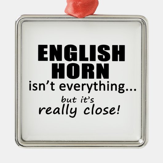 English Horn is niet alles Metalen Ornament (Voorkant)