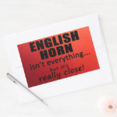 English Horn is niet alles rechthoekige Sticker (Envelop)