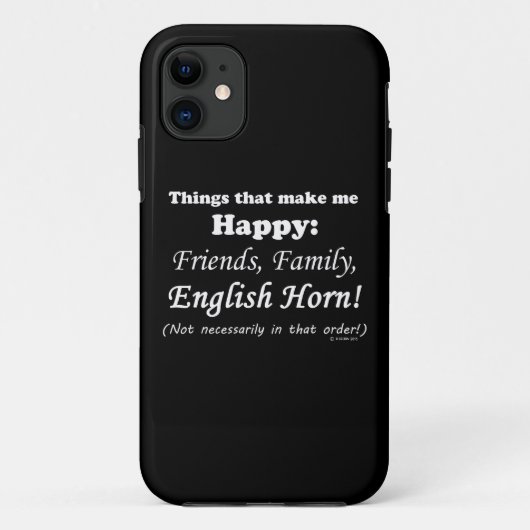 English Horn maakt me gelukkig Case-Mate iPhone Case (Achterkant)