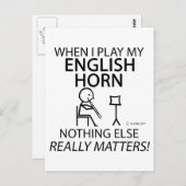 English Horn Niets anders telt Briefkaart (Voorkant / Achterkant)
