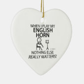 English Horn Niets anders telt Keramisch Ornament (Rechts)