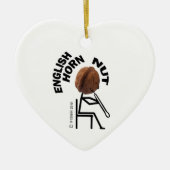 English Horn Nut Keramisch Ornament (Voorkant)
