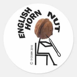 English Horn Nut Ronde Sticker
