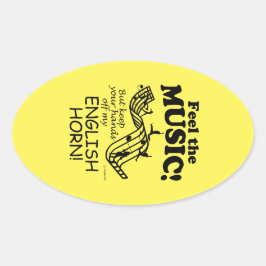 English Horn voelt de Sticker van het muziekoval