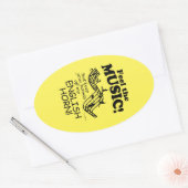 English Horn voelt de Sticker van het muziekoval (Envelop)