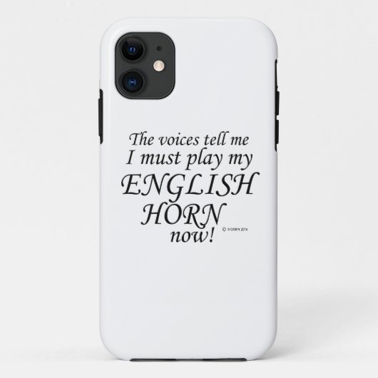 English Horn Voices zegt dat hij moet spelen Case-Mate iPhone Case (Achterkant)
