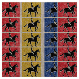 English Horse and Rider Stof