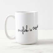 English is awesom..and coffee too koffiemok (Links)