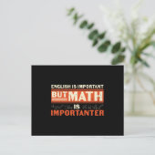 English is Important But Math is Importanter Briefkaart (Staand voorkant)