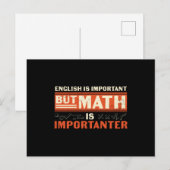 English is Important But Math is Importanter Briefkaart (Voorkant / Achterkant)