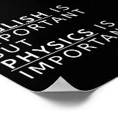 english is important but physics is importanter poster (Hoek)