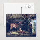 English Mare with her Foals, 1833 Briefkaart (Voorkant / Achterkant)