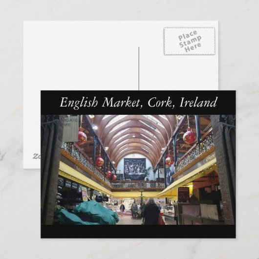 English Market, Cork, Ierland Briefkaart (Voorkant / Achterkant)