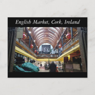 English Market, Cork, Ierland Briefkaart