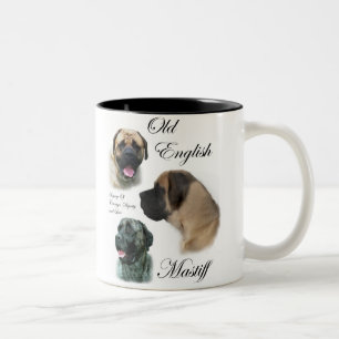 English Mastiff Art Gifts Tweekleurige Koffiemok