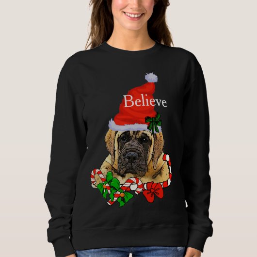 English Mastiff KerstMerry Trui (Voorkant)
