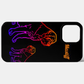 English Mastiff Neon englische Dogge Case-Mate iPhone Case (Achterkant (horizontaal))