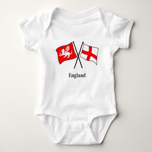 English Patriot Babygro Romper (Voorkant)