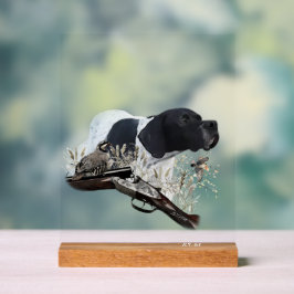 English Pointer  Acryl Bord
