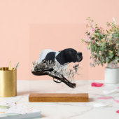 English Pointer  Acryl Bord (Huwelijk)