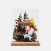 English Pointer  Acryl Bord (Voorkant)