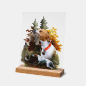 English Pointer  Acryl Bord (Hoek)